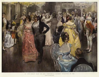 In den frühen Tagen unseres Jahrhunderts, eine Gesellschaftsveranstaltung im Jahr 1800